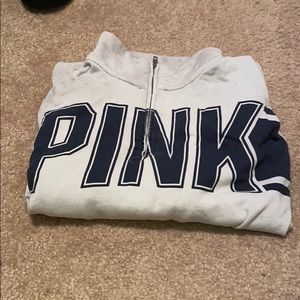 Pink crew neck hoodie